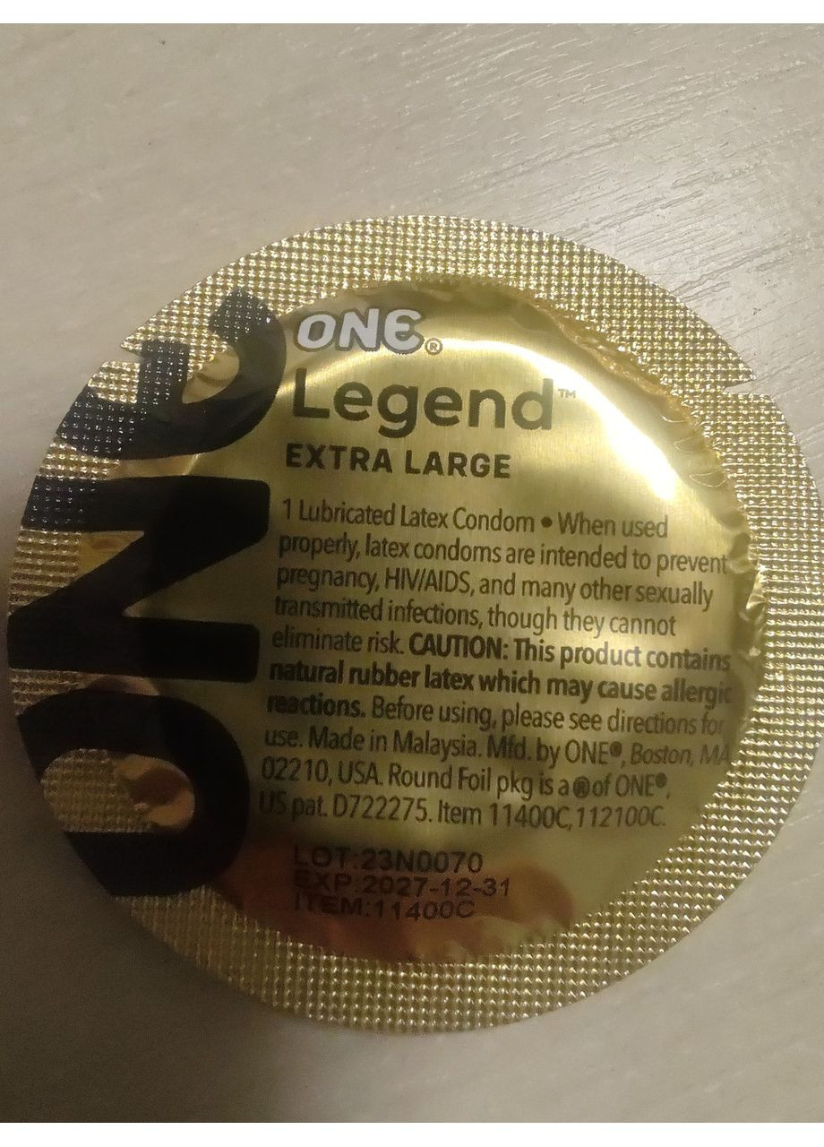 Презервативи Legend XL — Зі збільшеними розмірами One (316090370)