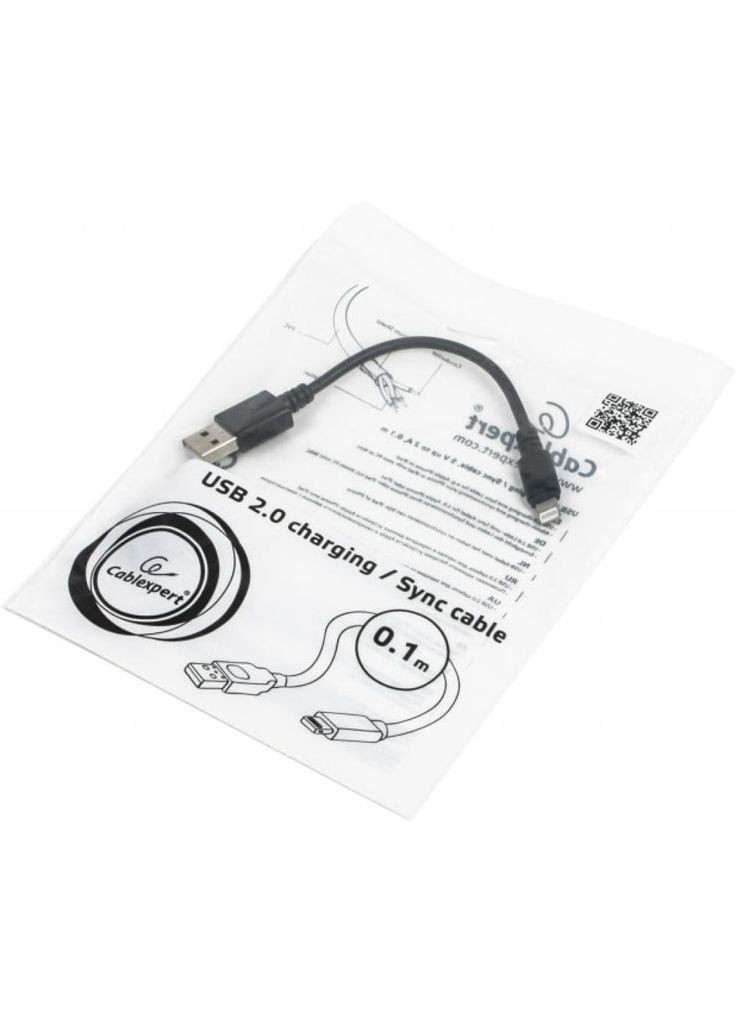 Дата кабель (m434620) Cablexpert USB 2.0 AM to Lightning 0.1m (367064534)