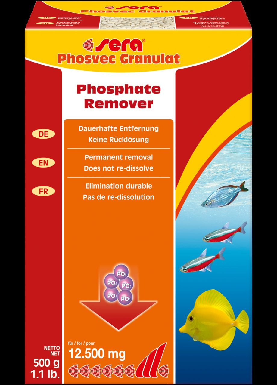 Наполнитель для фильтра Phosvec Granulat против фосфатов 500 г 84154 Sera (266423344)