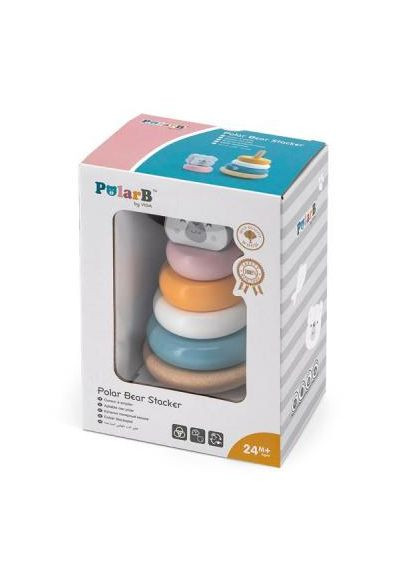 Развивающая игрушка (44005) Viga Toys Пирамидка PolarB Белый медведь (366656161)