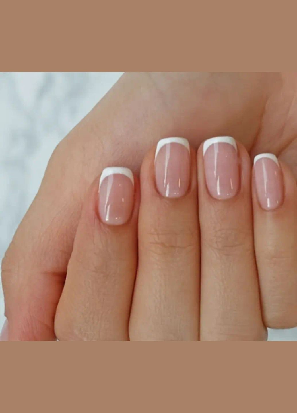 Накладные ногти в комплекте со скотчем для приклеивания - French Nails (298285503)