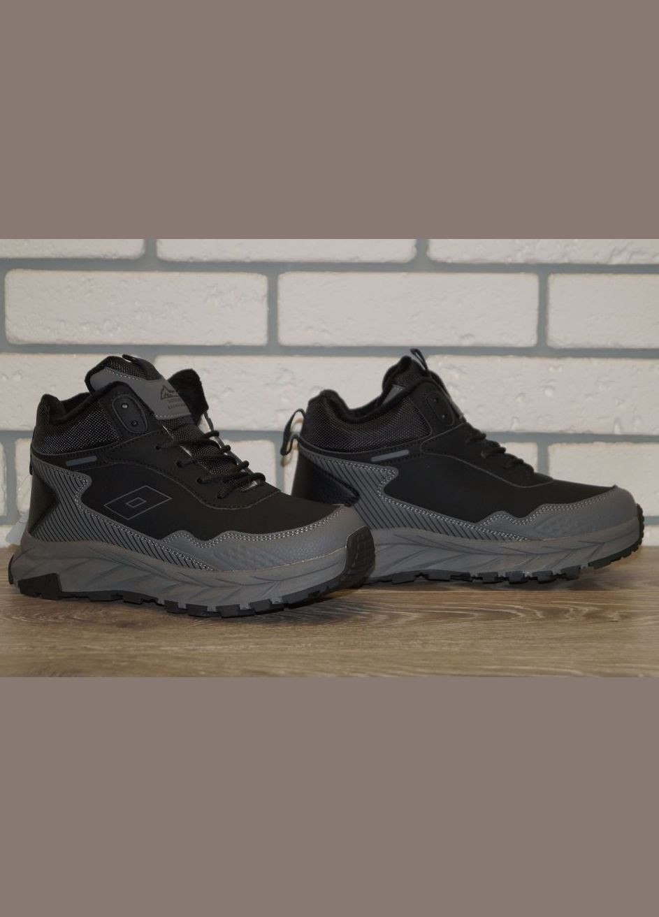 Черевики зимові підліткові чорні із сірим FDEK (308025201)