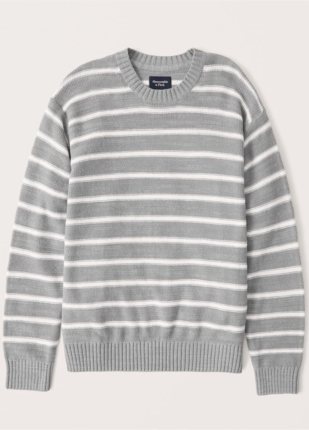 Серый демисезонный свитер af8851m Abercrombie & Fitch