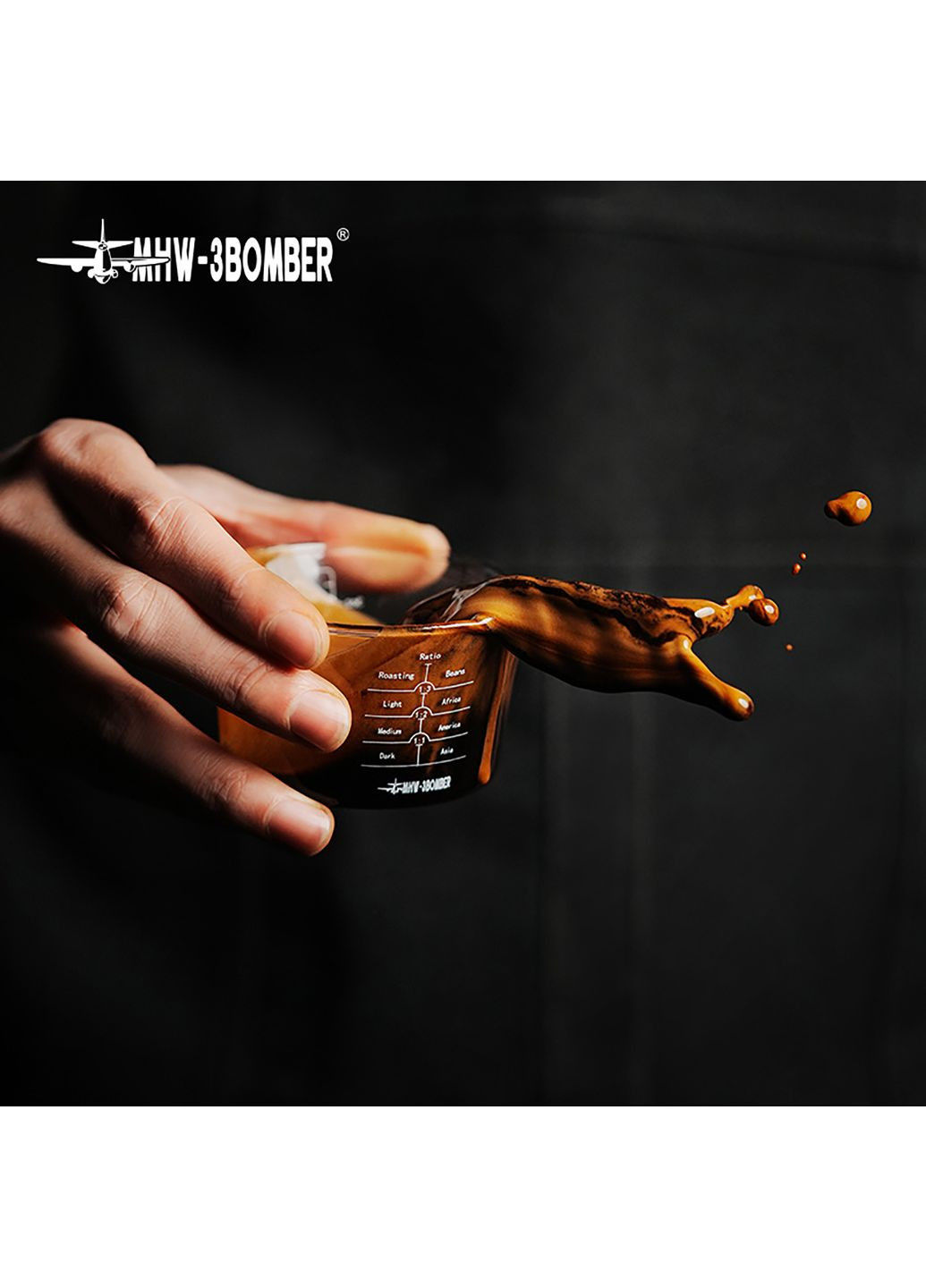 Мерная стеклянная емкость для эспрессо Glass Measuring Cup 120 мл Серая (G6585G-OS) MHW-3BOMBER (361308368)