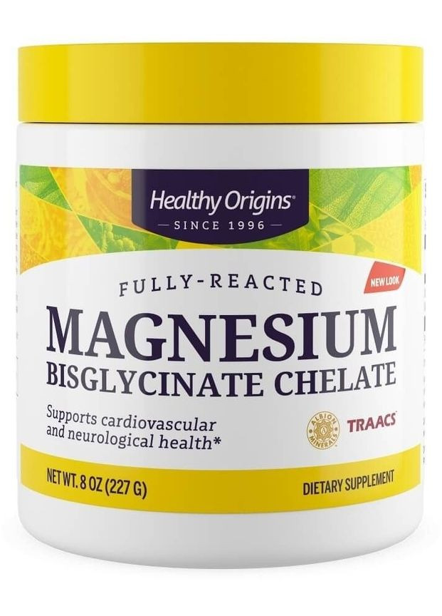 Харчова добавка "Magnesium" Fully-Reacted Bisglycinate Chelate 227g (1515972-40444975) Healthy Origins (368636969)