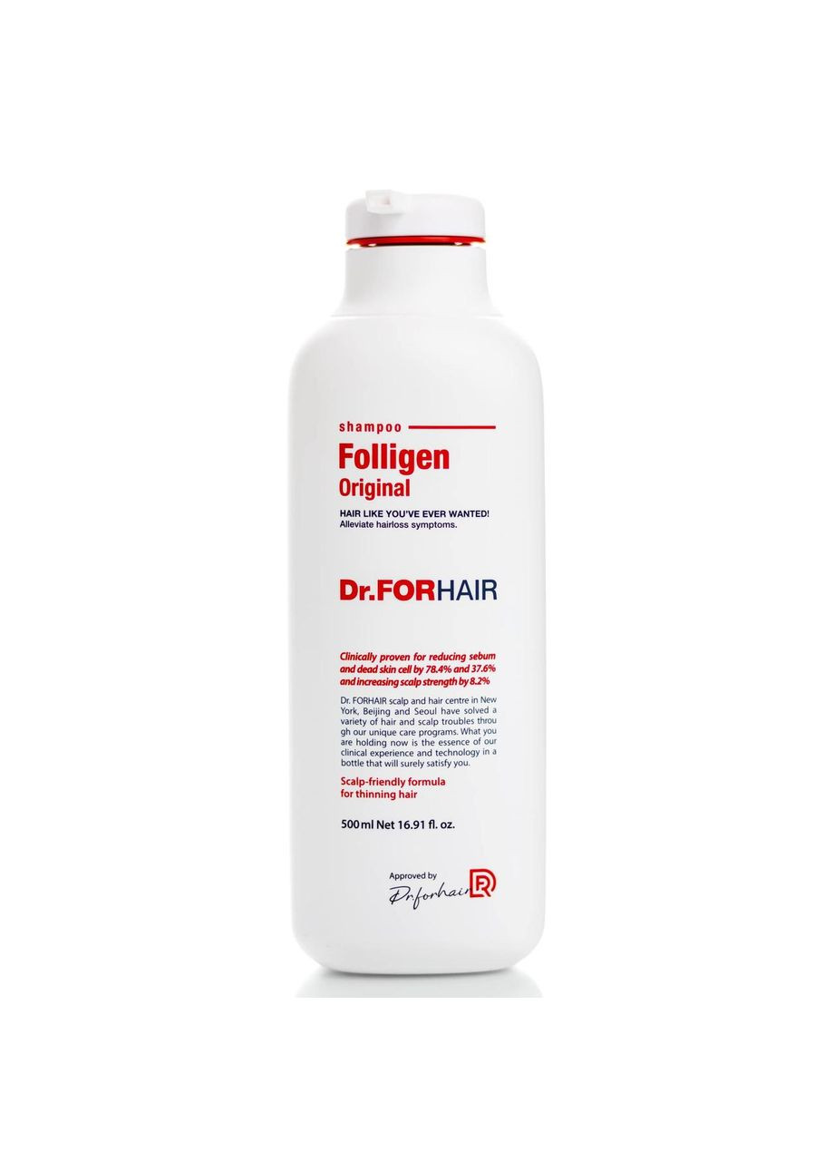 Укрепляющий шампунь против выпадения волос Folligen Shampoo Dr.Forhair (372594925)