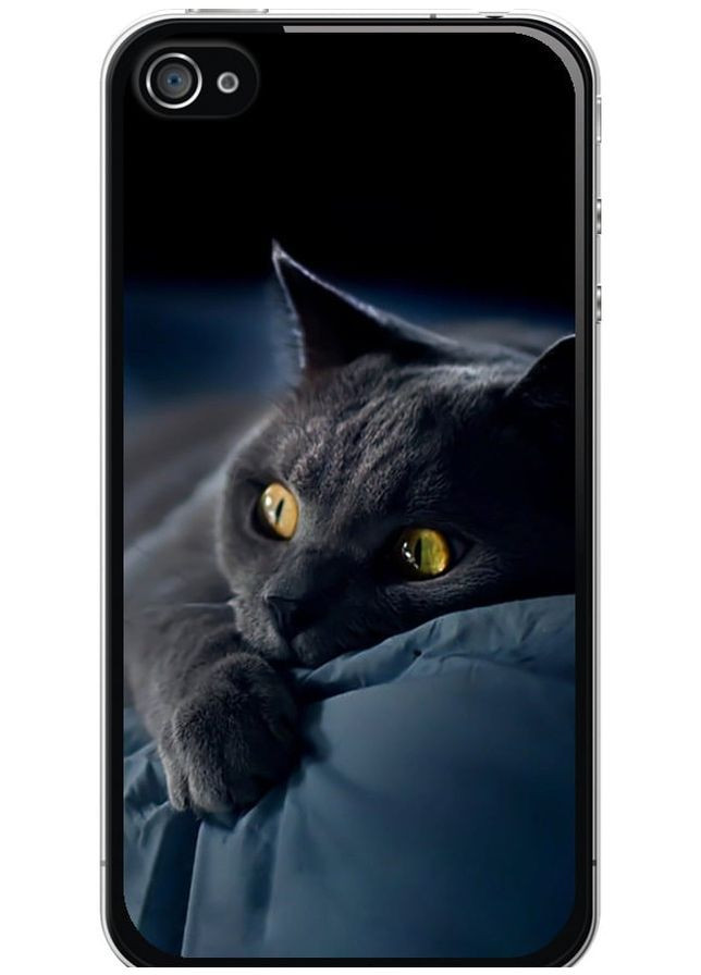 2D пластиковий чохол 'Димчастий кіт' для Endorphone Apple iPhone 4 (267148152)