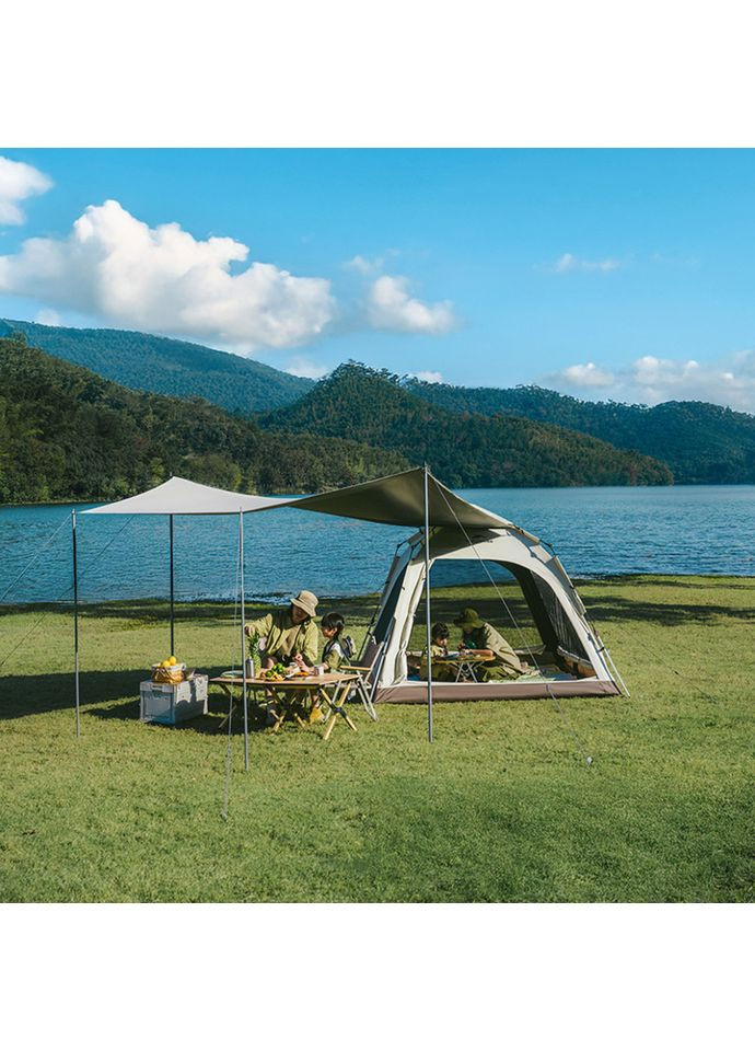 Палатка четырехместная с тентом автоматическая Ango CNK2550WS010, серая Naturehike (353505732)