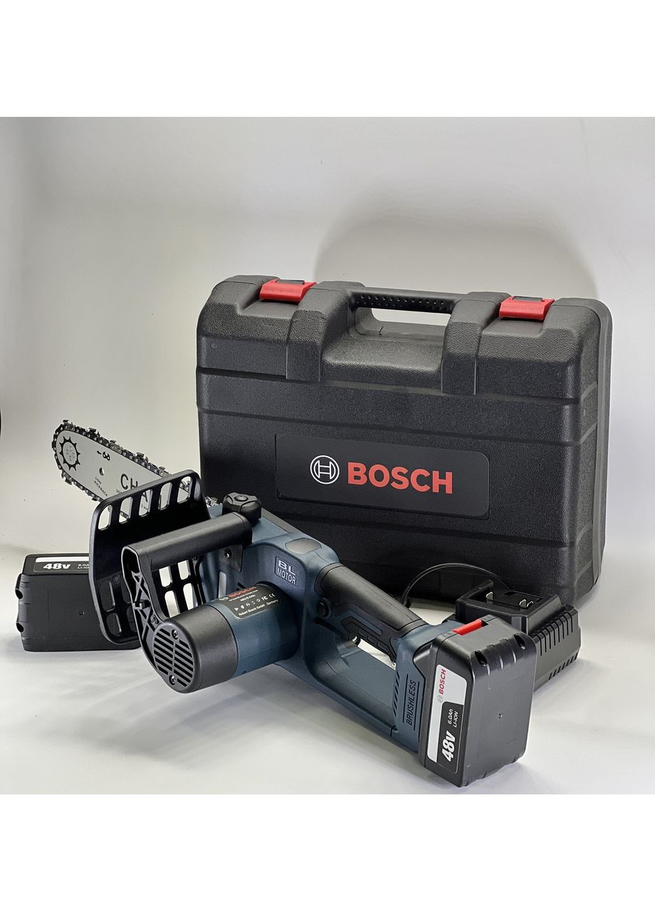 Аккумуляторная цепная пила UniversalChain 48 (48V 6.0 Ah) Шина 30см Цепь 3/8" АКБ пила Бош Bosch (368682200)