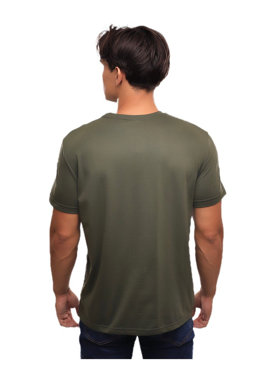 Хаки (оливковая) футболка мужская Dioni