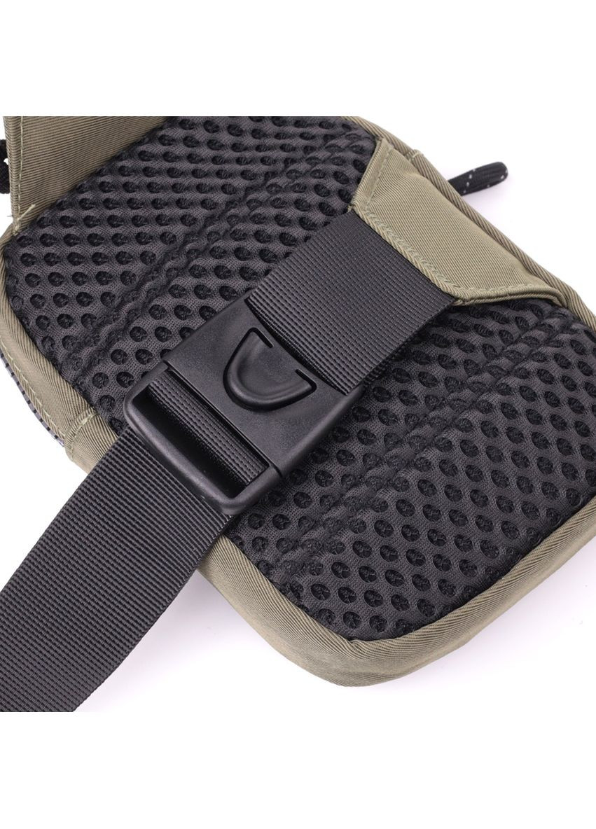 Небольшая слинг сумка для путешествий из качественного текстиля 22871 Зеленый Vintage (329151145)