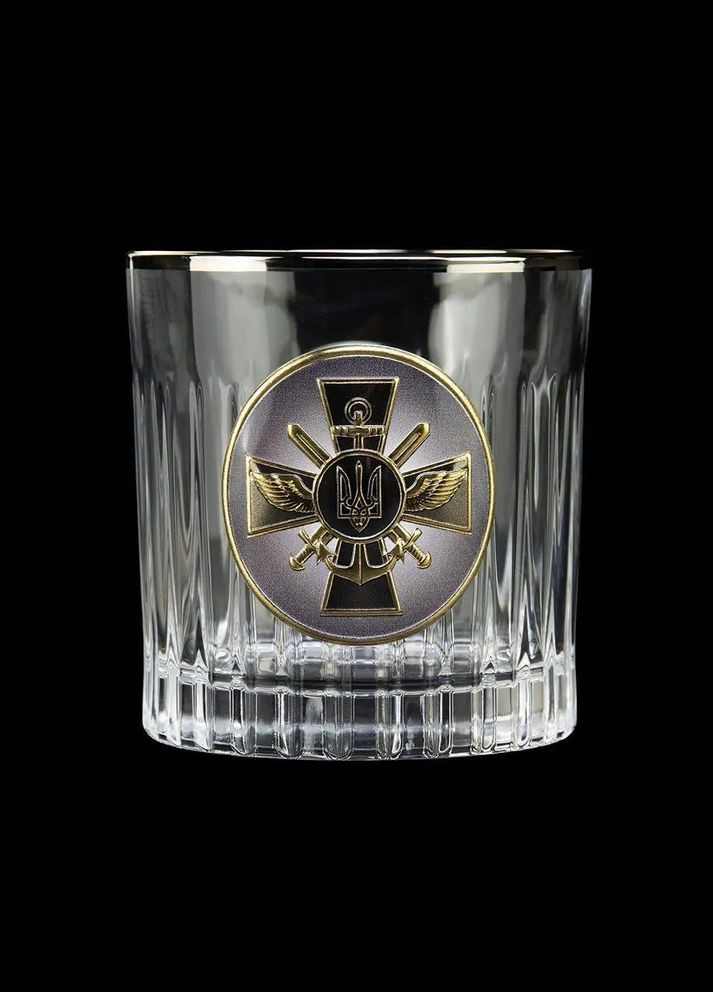 Набор для виски crystal "Генштаб" 6 бокалов, хрусталь | Подарок ВСУ, Boss Crystal B6GEN2PGD (345646726)