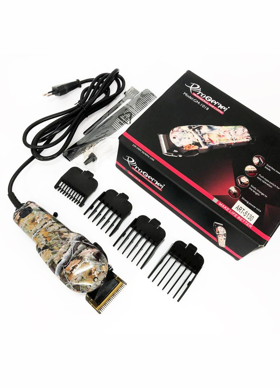 Машинка для стрижки волос с насадками GM-1018 Gemei (331162730)