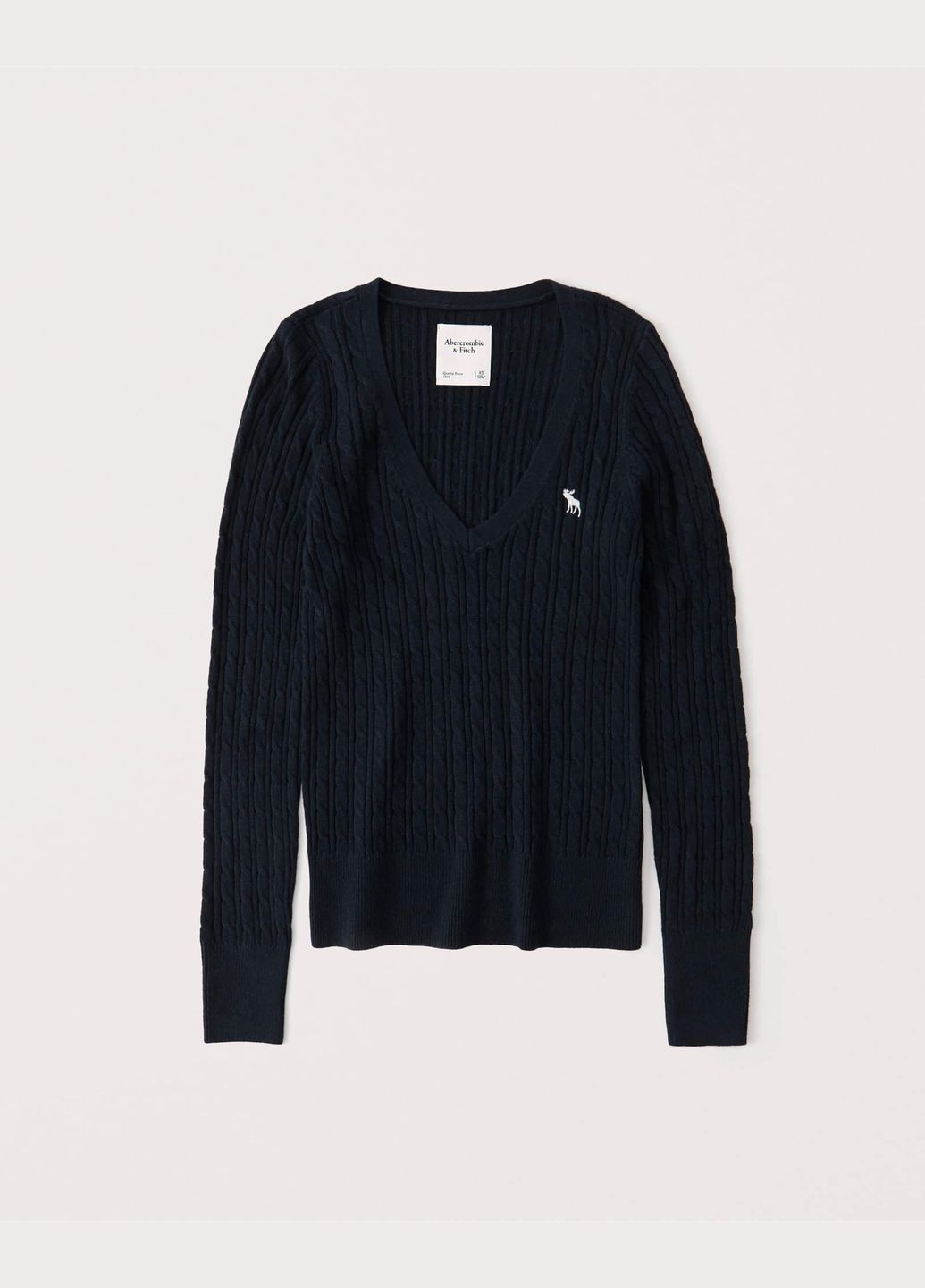 Темно-синій демісезонний светр жіночий - светр af8035w Abercrombie & Fitch