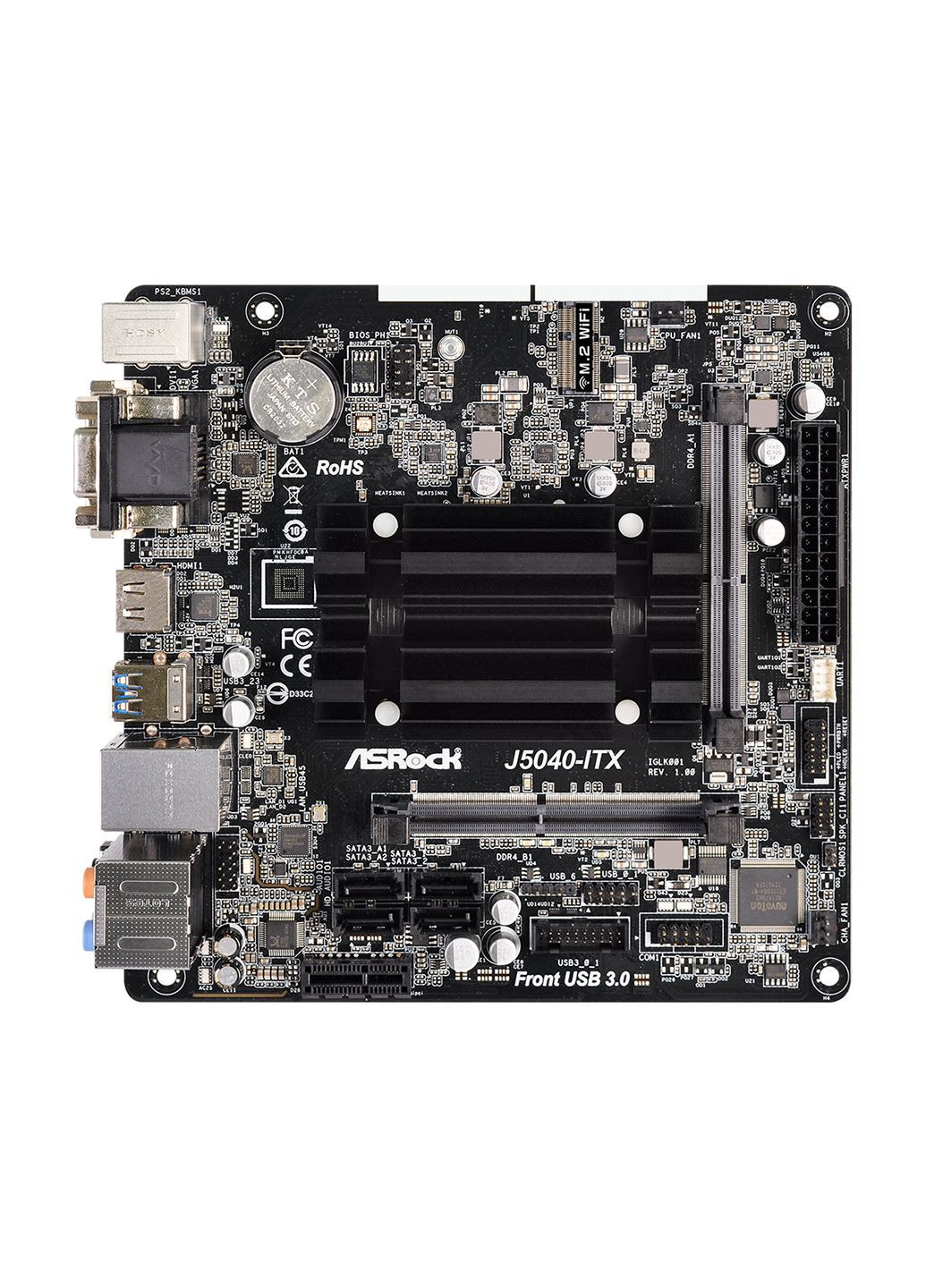 J5040ITX (Quad-Core Pentium 3.2GHz, 2xDDR4 SoDIMM, VGA/HDMI/DVI, 1*PCIe, 4xSATAIII, miniITX) ASRock (314748935)