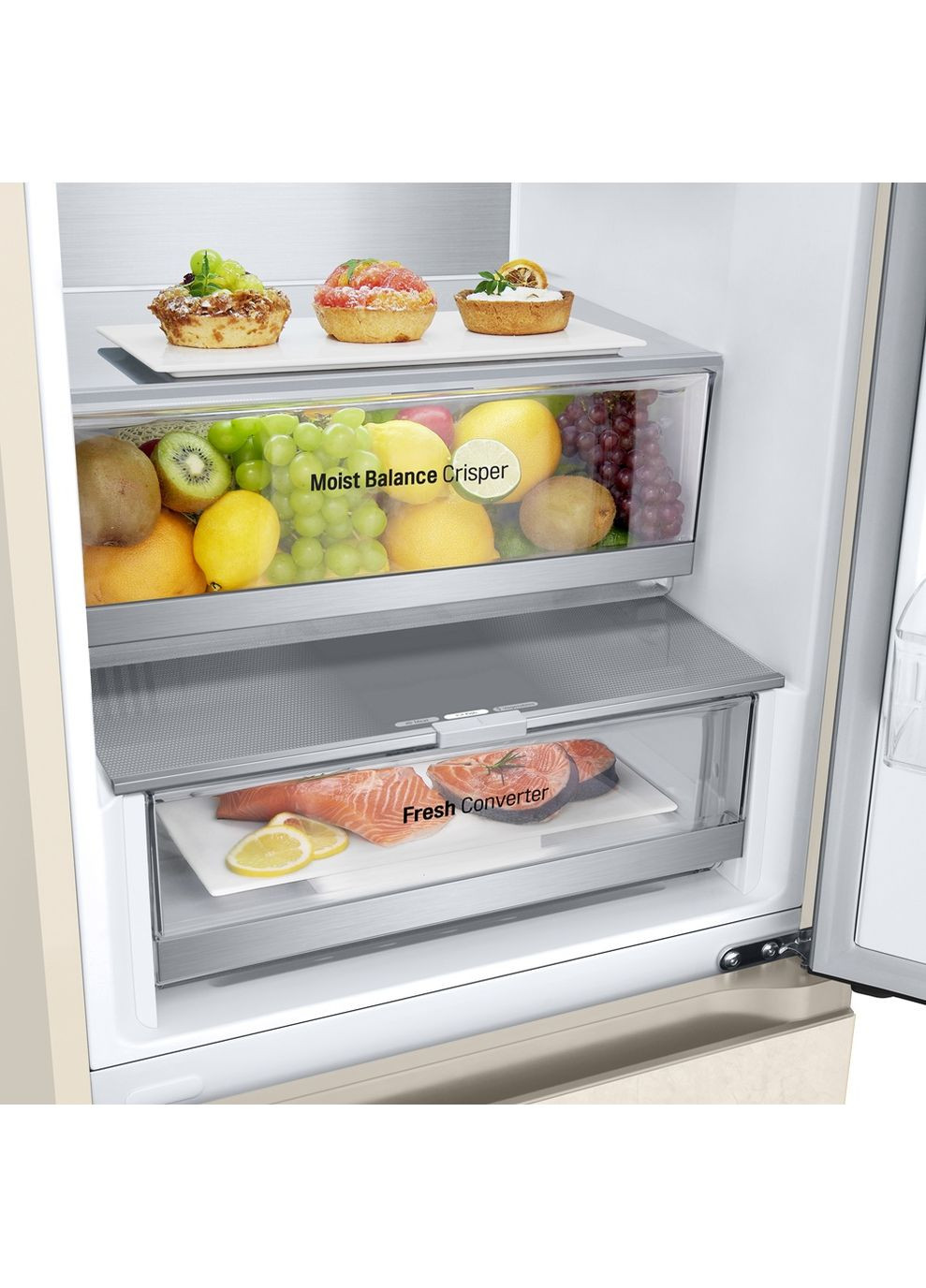 Холодильник GC-B509FEPW (7110067) двухкамерный LG