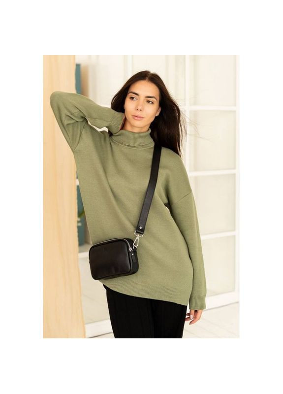 Поясная сумка женская кожаная через плечо Holly Черный The Wings (302007407)