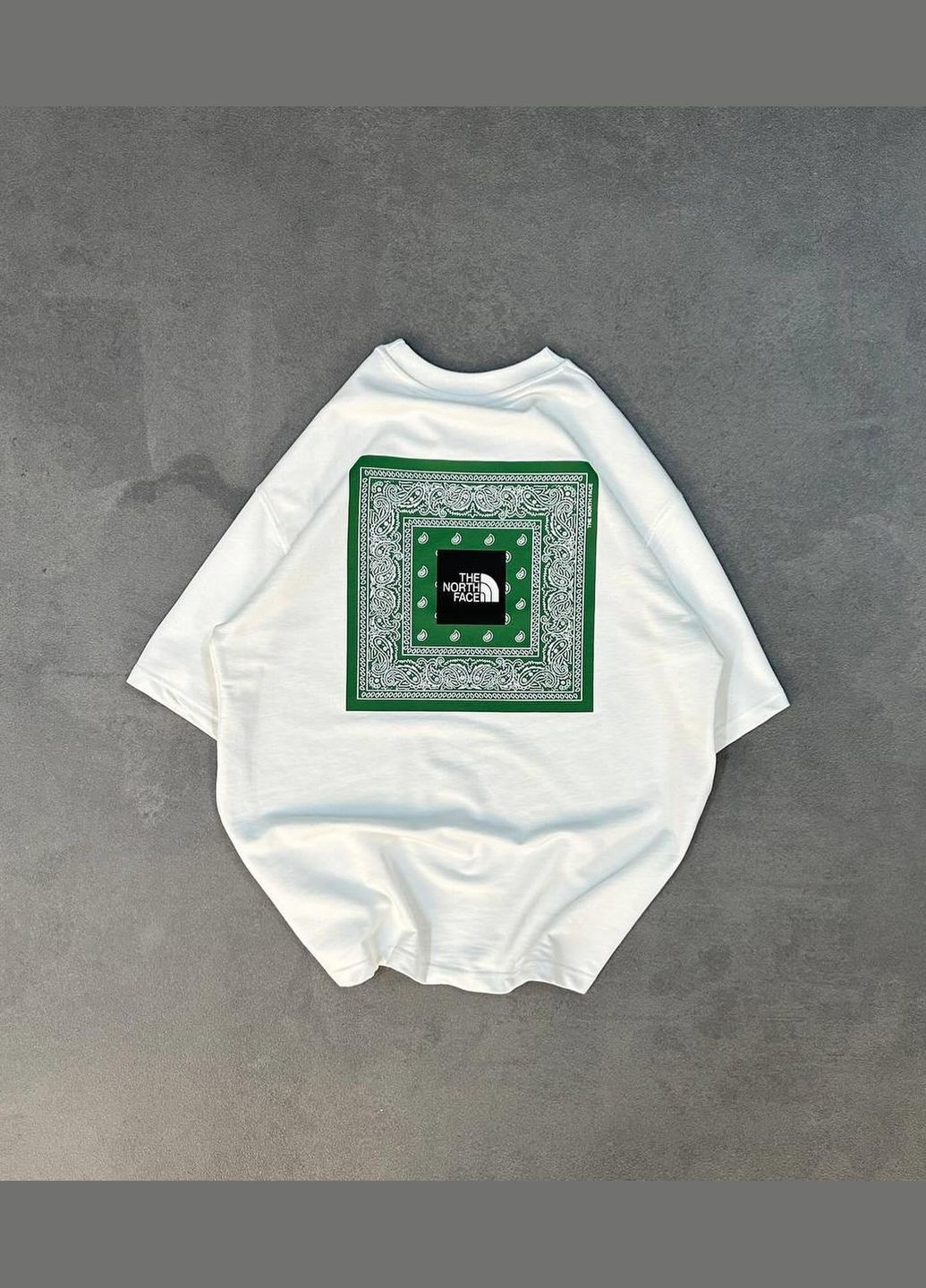 Белая стильная мужская футболка the north face оверсайз белая Freedom