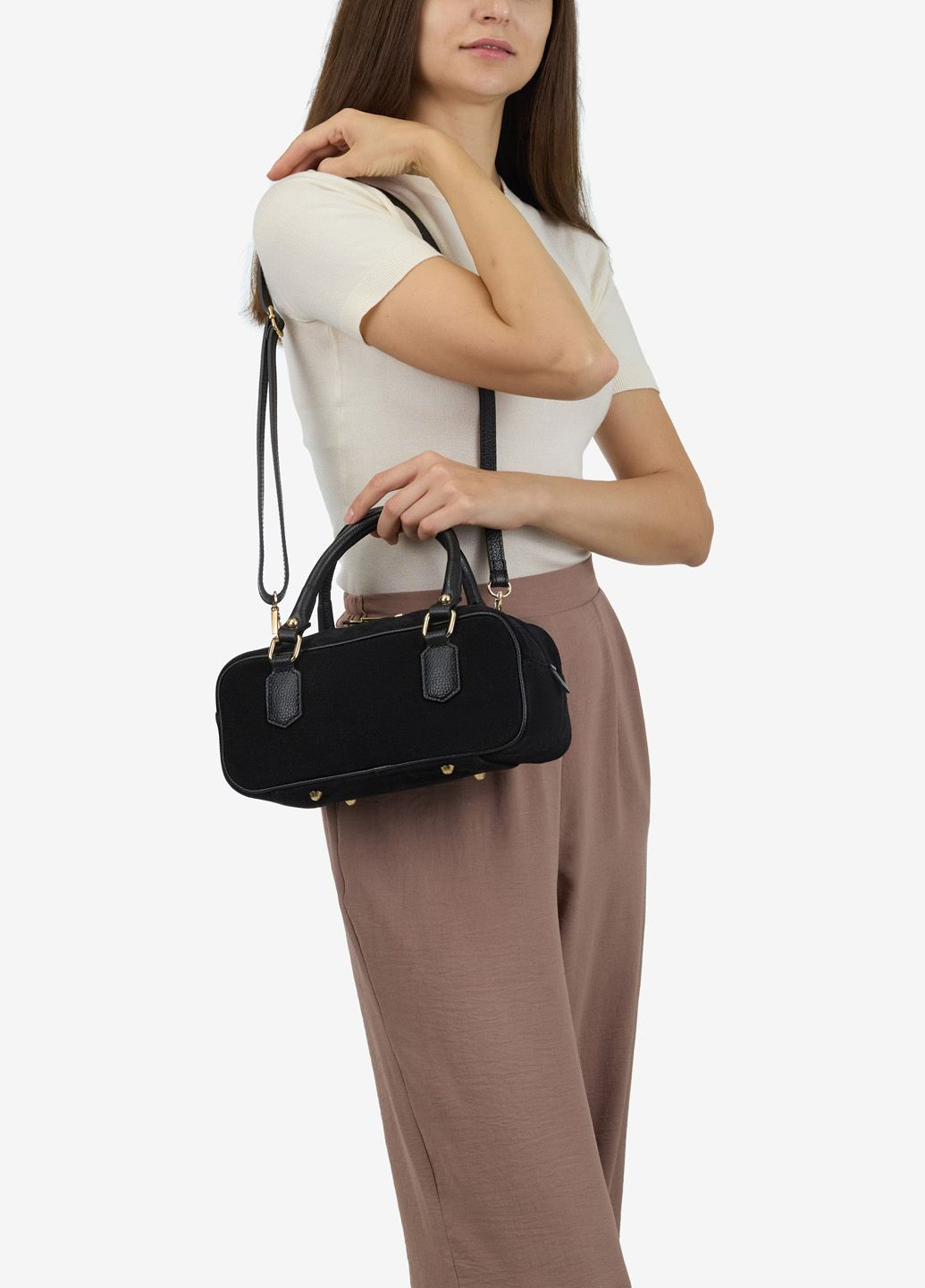 Сумка женская замшевая тоут средняя Tote Regina Notte (366545837)