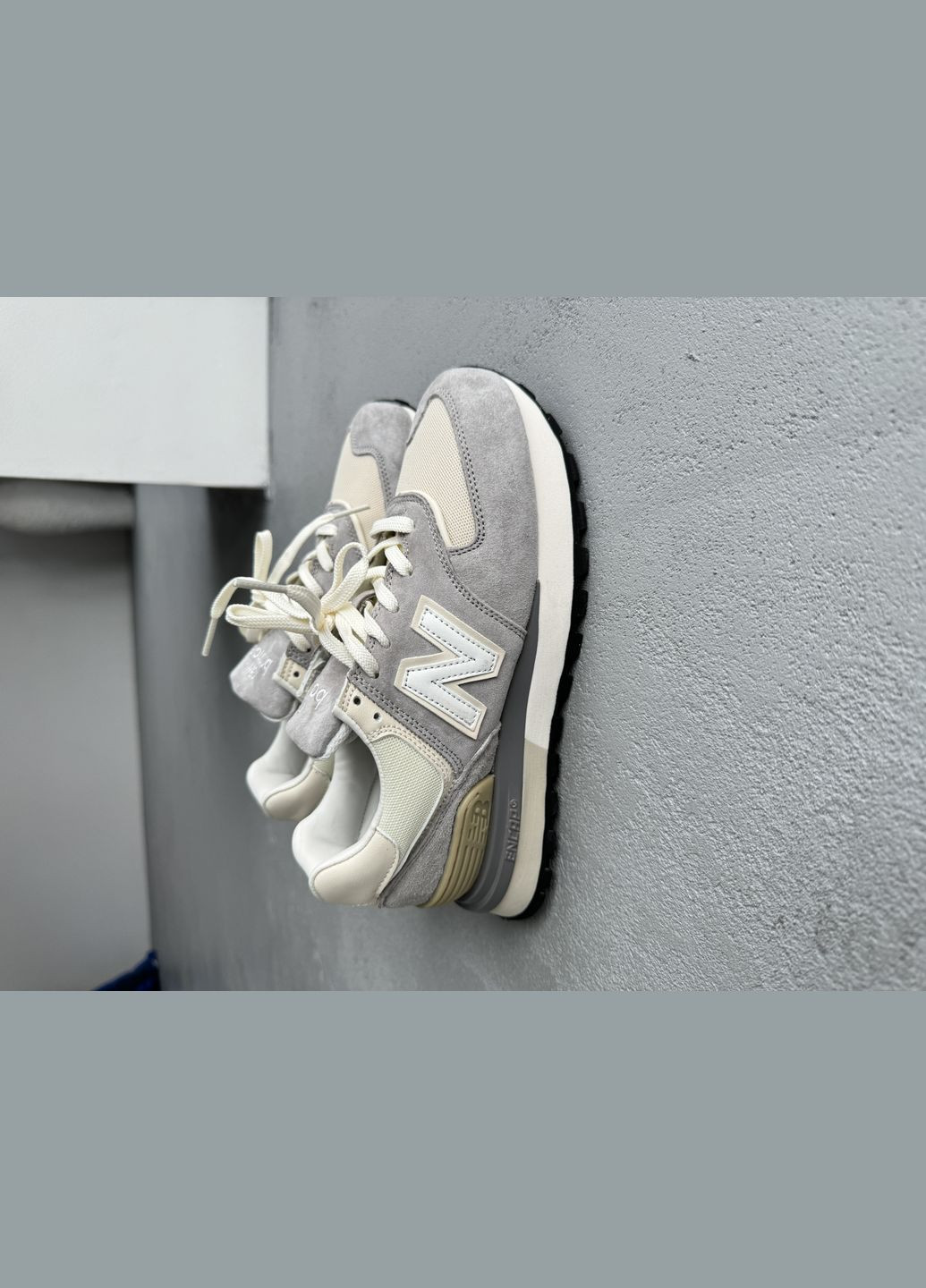 Сірі Осінні кросівки чоловічі і жіночі new balance 574 grey | нью беланс 574 сірі No Brand