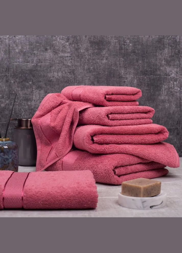 Aisha Home Textile полотенце махровое aisha - коралловый 100*150 (400 г/м²) розовый производство -