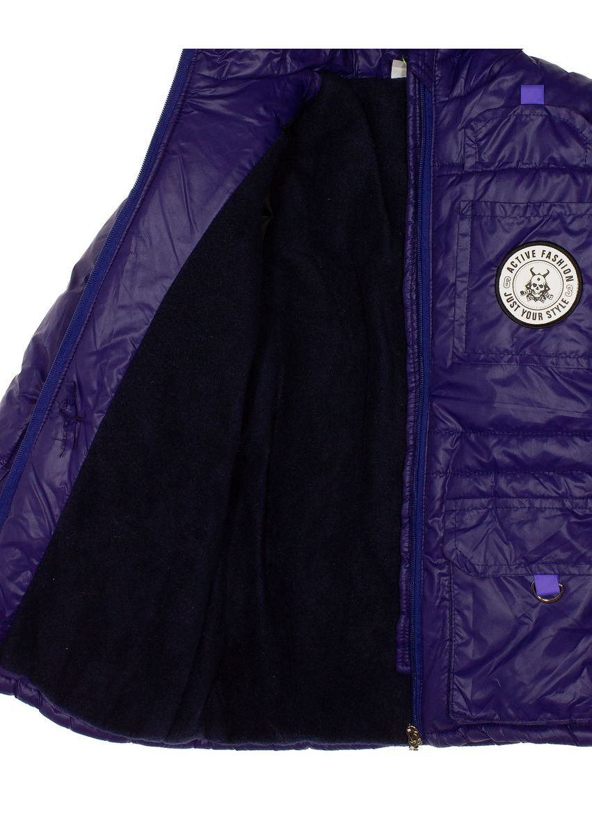 Темно-синя зимня куртка зимова для хлопчика Одягайко