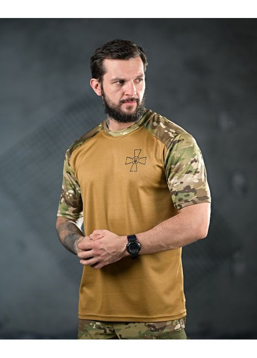 Армійська чоловіча футболка ЗСУ койот Freedom (349462140)