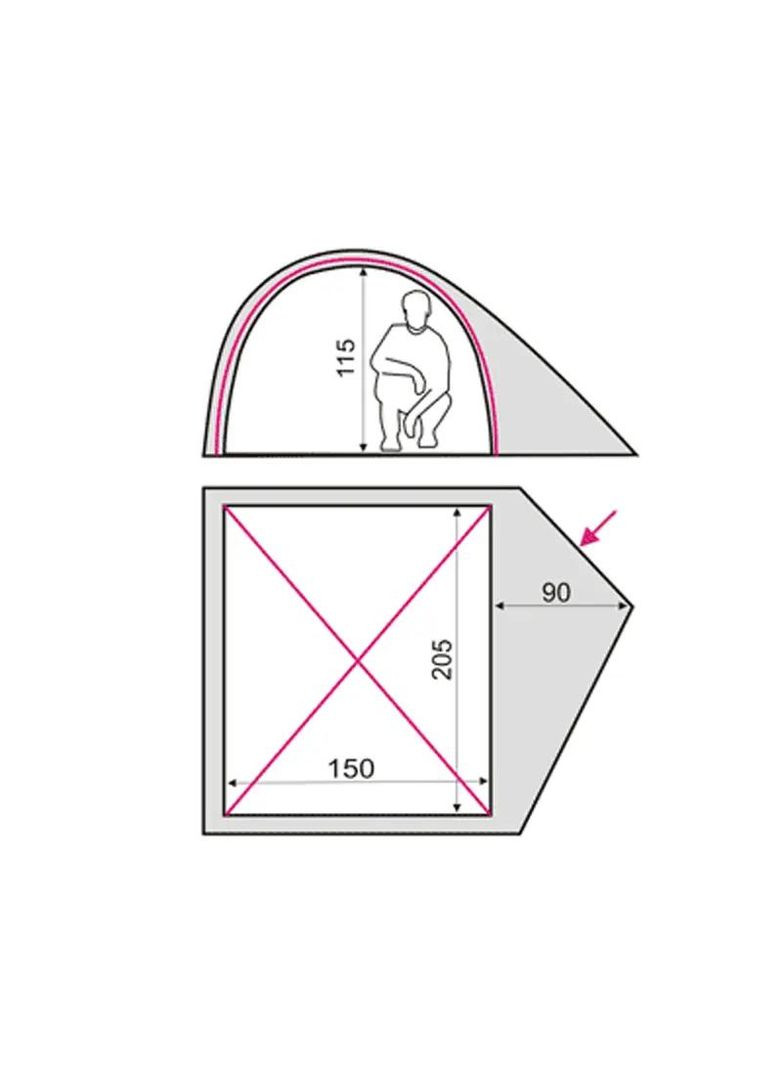 Намет Alfa 2 Khaki Terra Incognita (316533247)