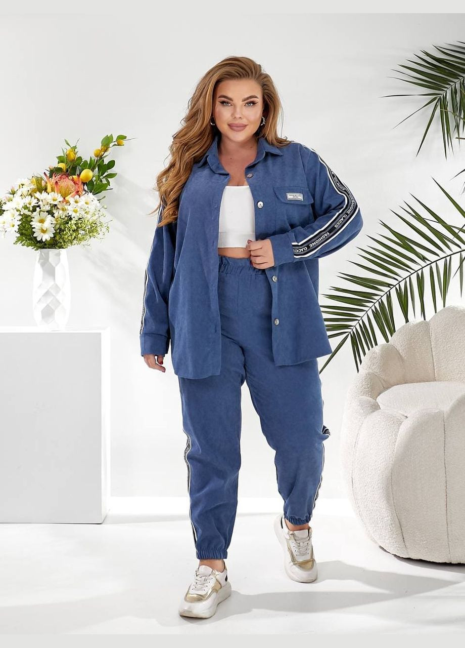 Жіночий прогулянковий костюм графітового кольору New Trend (322827474)