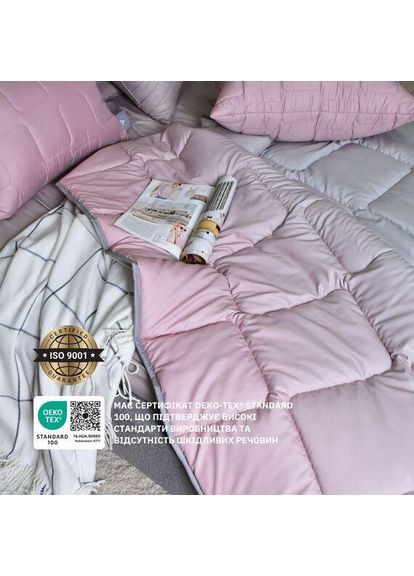 Набір ковдра з подушками WomenTime штучний пух 200x220 + 50x70 (2 шт.) євро IDEIA (370034586)