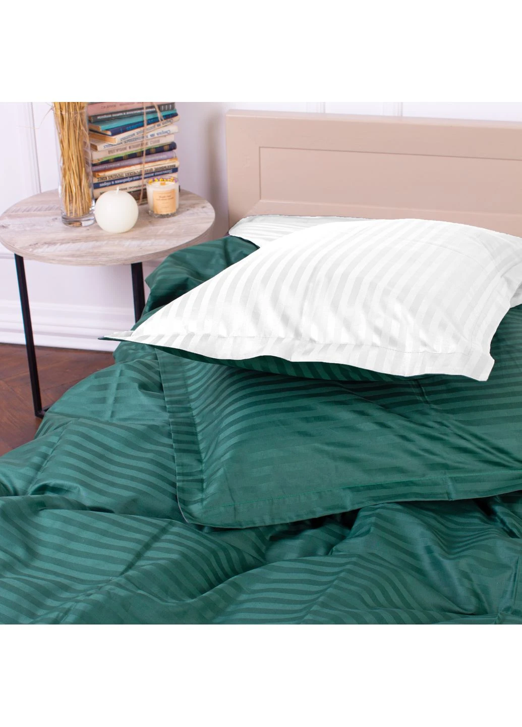 Комплект постельного белья Сатин JUNIOR Satin Stripe 30-0017 + 30-0001 Arabella Mirson (399960413)