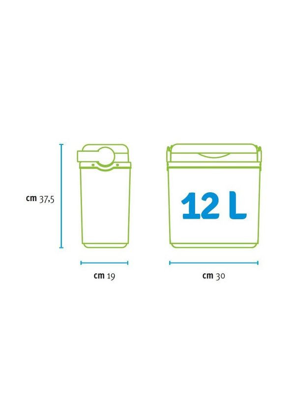 Ізотермічний контейнер Adriatic 12 л синій термобокс для пікніка та дачі охолоджуючий термоіндикатор ProDobro (367266942)