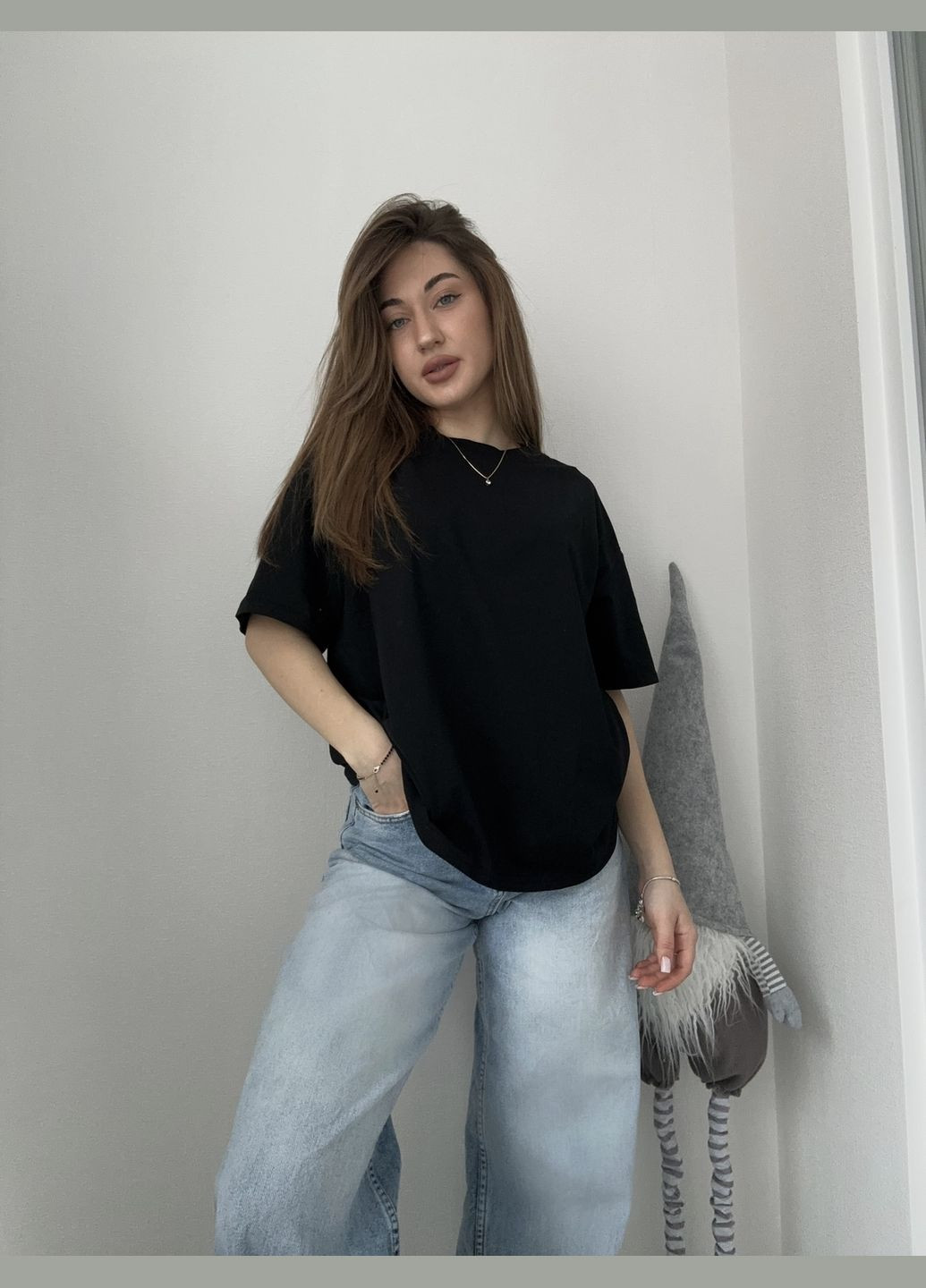 Женская однотонная футболка Україна - (324433545)