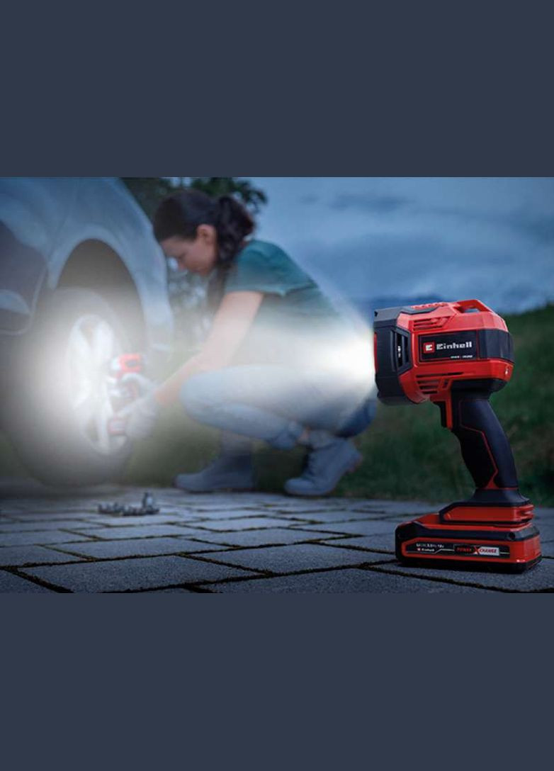Ліхтар TE-CL 18/2500 LiAC - Solo акум., PXC, 2500 лм, 18В, 6500 К, 7 LED, 18/12В, 0.6 кг (без АКБ і ЗП) Einhell (315503042)