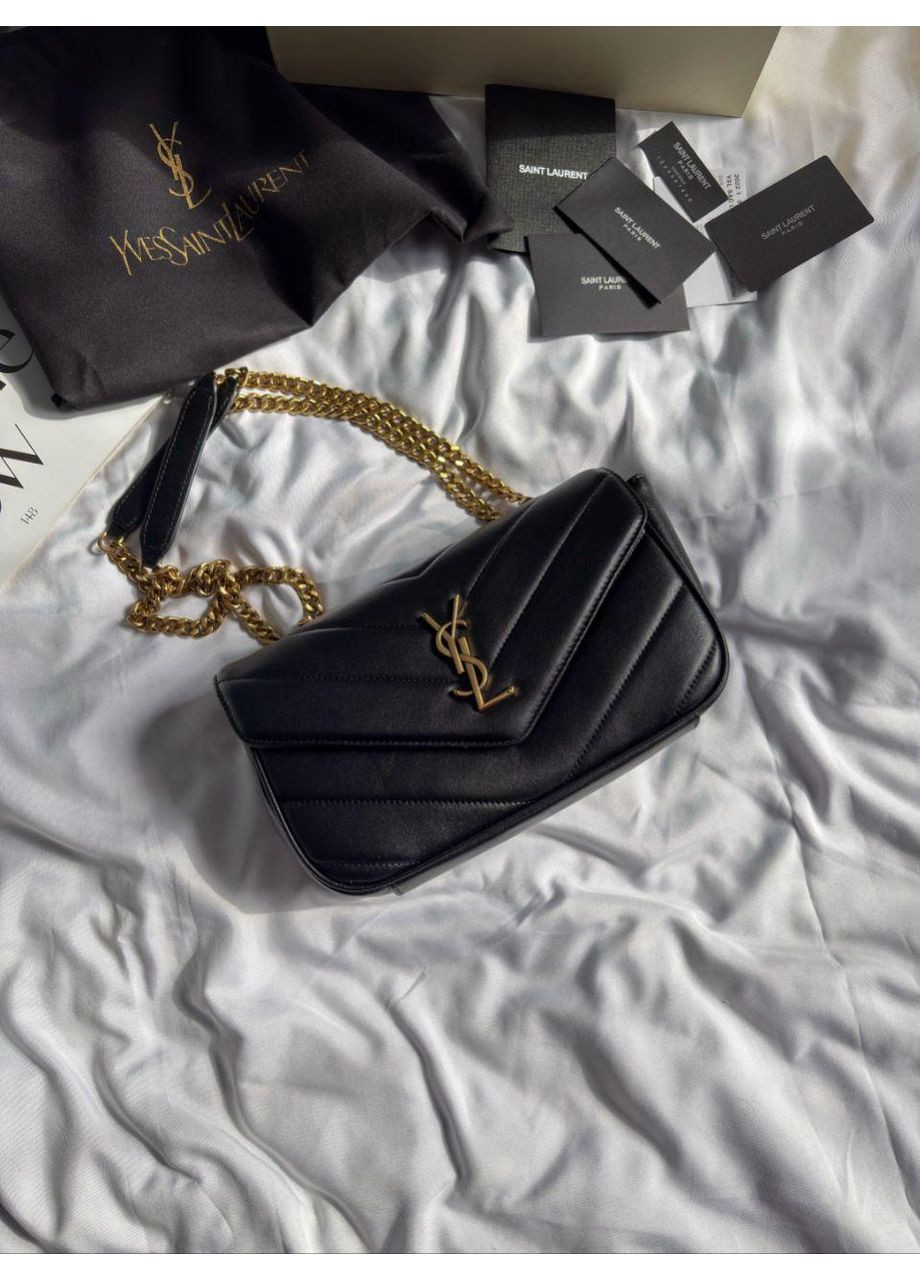 Жіноча сумка Lambskin Black/Gold No Brand (371188229)