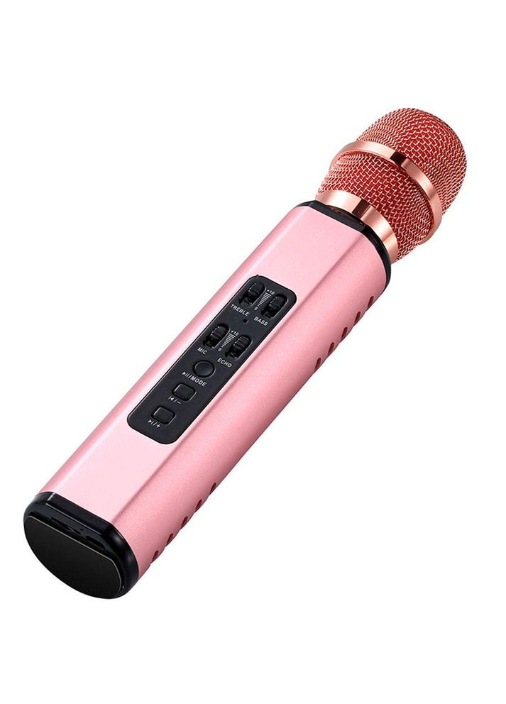 Караоке мікрофон K6 Premium рожеве золото (стерео) Losso (327041508)