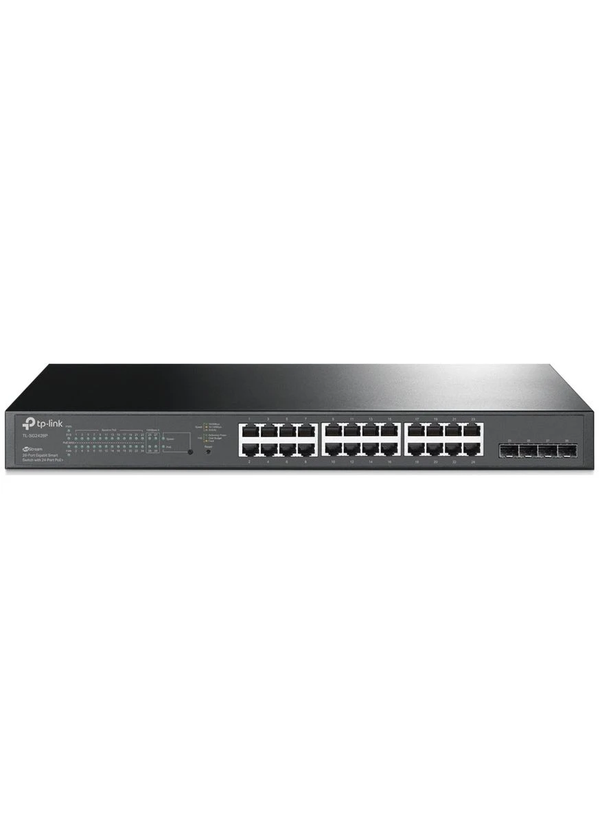 Коммутатор SG2428P 24xGE (24xPoE), 4xSFP, 250Вт, WebSmart TP-Link (387365243)