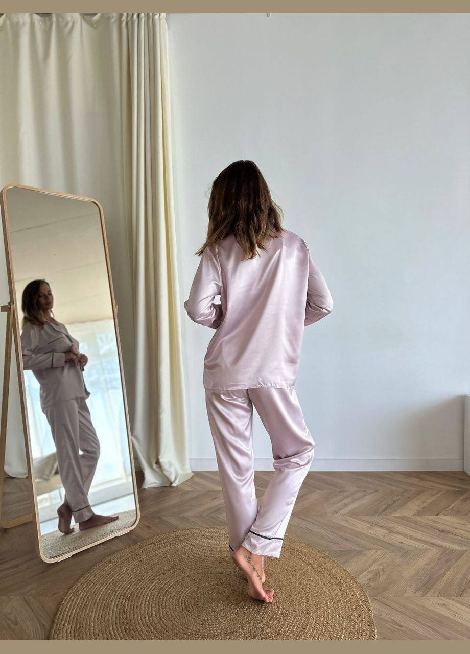 Світло-рожева всесезон ніжний домашній костюм піжамка Vakko