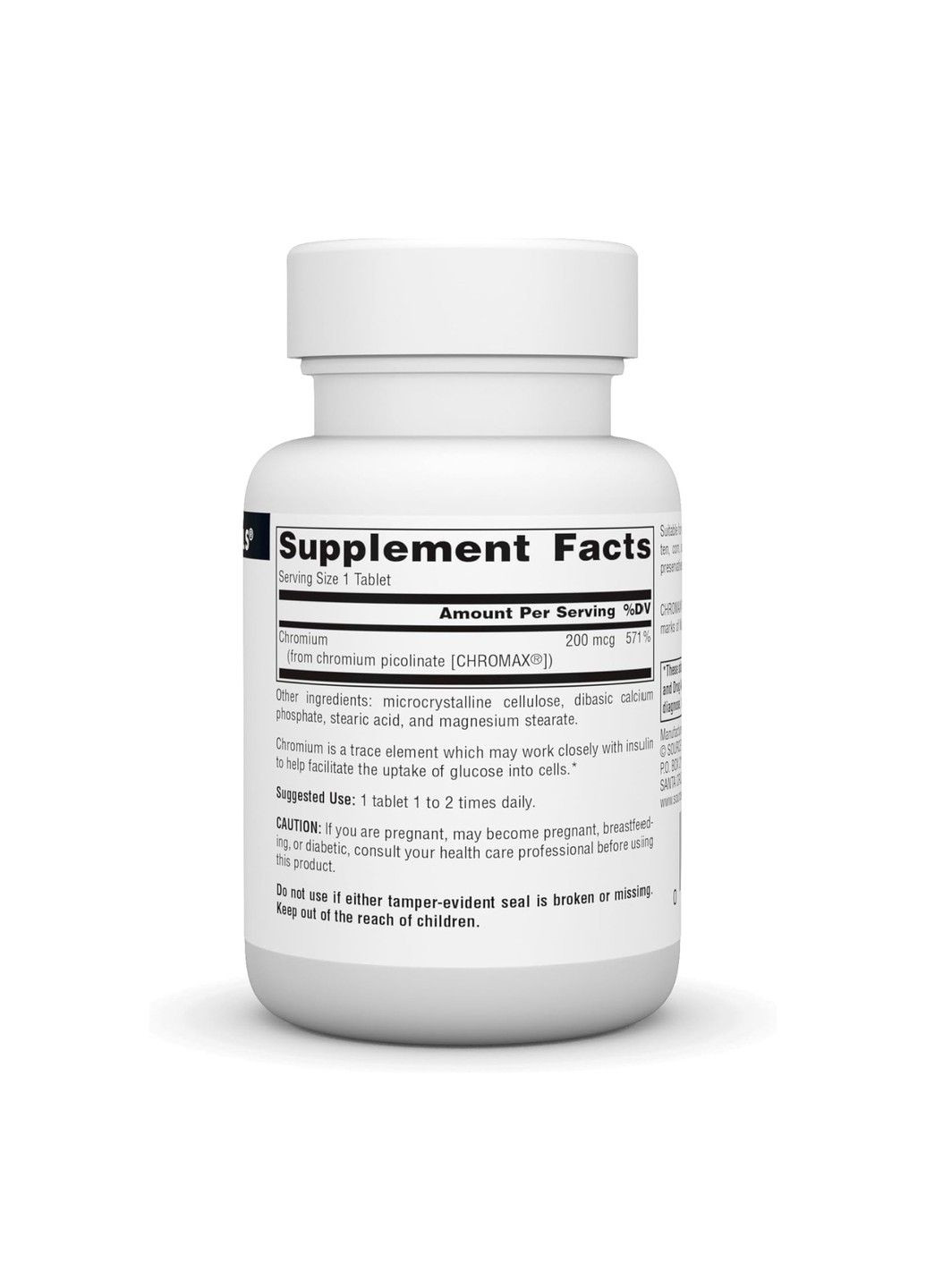 , піколінат хрому, 200 мкг, 120 таблеток Source Naturals (360941959)
