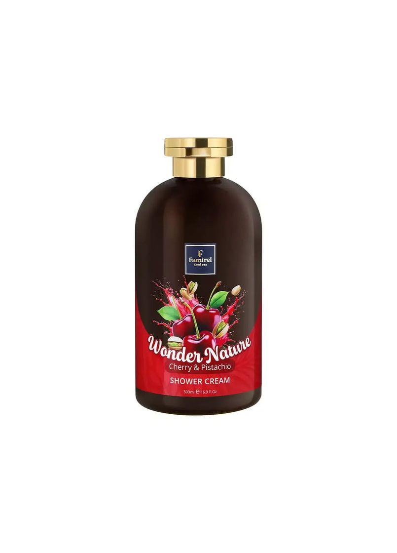 Крем - гель для душа Wonder Nature Cherry & Pistachio Вишня и Фисташка, 500 мл Famirel (356452966)