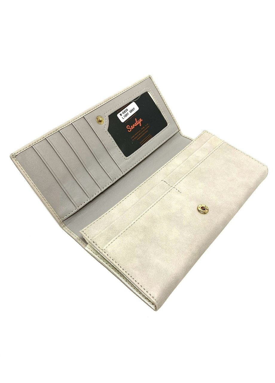 Жіночий гаманець з еко-шкіри W-563 чорний 19 x 9 x 2,5 Saralyn (367263882)