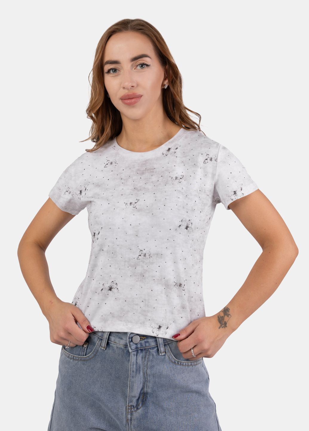 Футболка женская ND53 белая 346076 Power - (330748912)