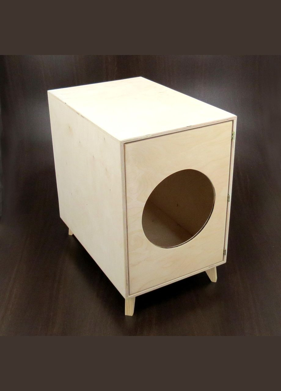 Будиночок для кішки з дерева Ютана ваніль (ДДК-002202) No Brand (328453055)