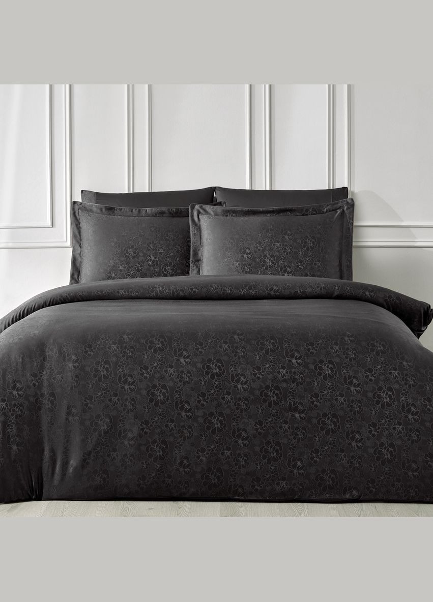 Комплект постельного белья Alisa Antrasit жаккардовый сатин 220-200 см Tivolyo Home (321999787)