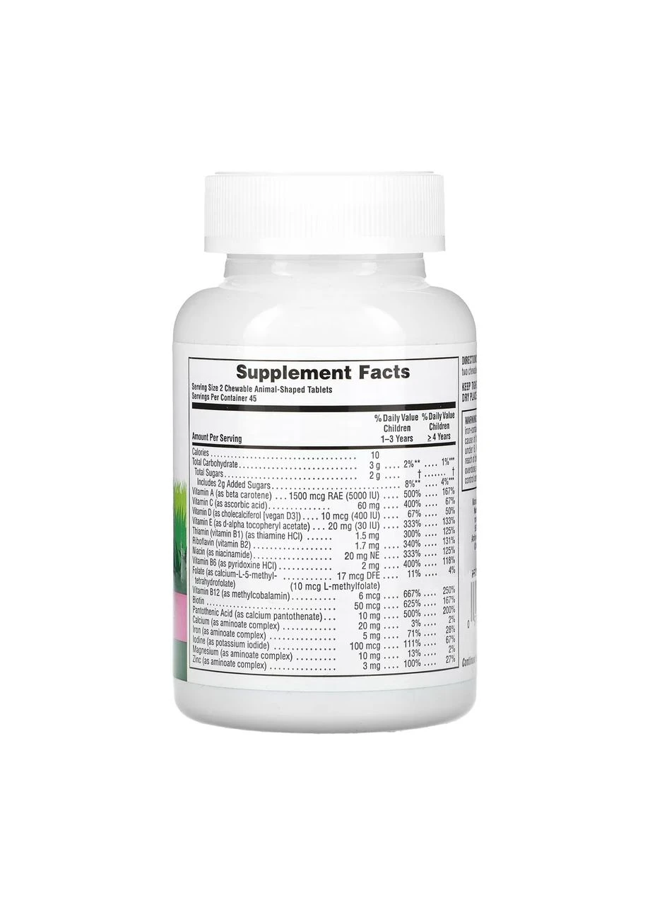 Children’s Multivitamin - 90 tabs Watermelon Nature's Plus (392265277)