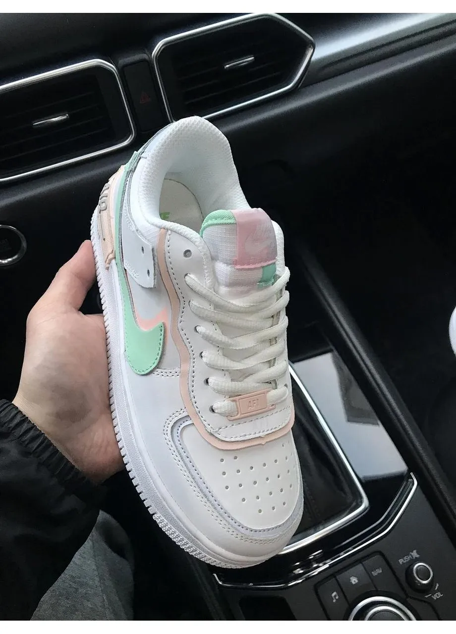 Кросівки Жіночі Air Force 1 Shadow No Brand білі демісезони (379009624)