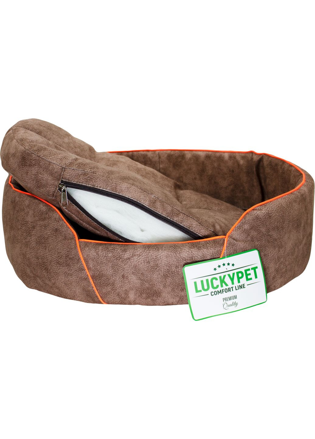 Лежак для собак Долли №4 46 x 62 x 14 см Коричневый (4820224212920) Lucky Pet (313239988)