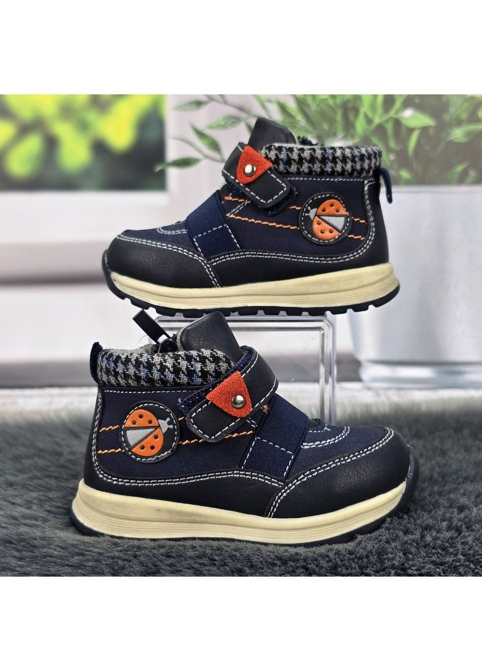 Синие повседневные осенние демисезонные ботинки С.Луч