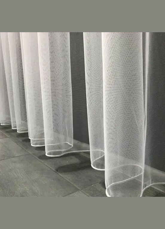 Тюль на люверсах із фатину білий і кремова 400Х270 NOW BRAND (346058084)