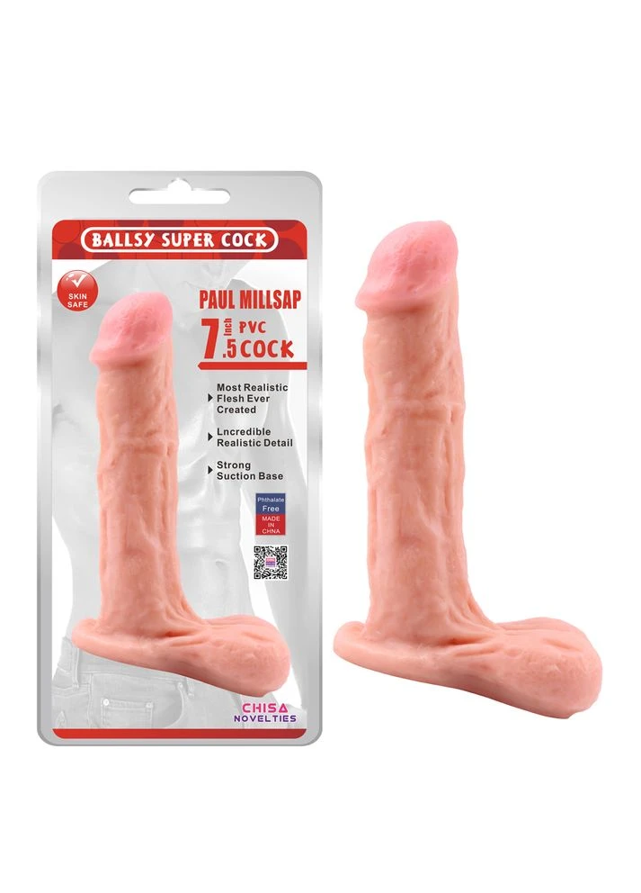 Фаллоимитатор Paul Millsap 7.5" 19см/4см Chisa (297394756)